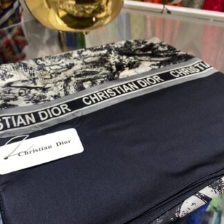 Dior İthal Vual İpek Şal - Siyah - Organic ScarfsOrganic Scarfs
