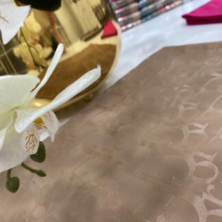 Dior Kırışmayan Jakar İpeksi Şal - Çikolata - Organic ScarfsOrganic Scarfs