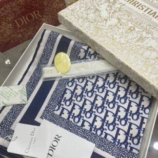 Dior Marka Eşarp - Lacivert - Organic ScarfsOrganic Scarfs