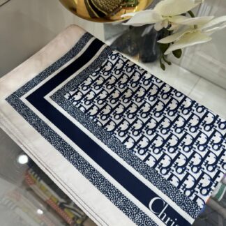 Dior Marka Şal - Lacivert - Organic ScarfsOrganic Scarfs