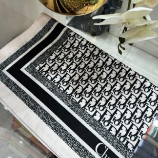 Dior Marka Şal - Siyah - Organic ScarfsOrganic Scarfs
