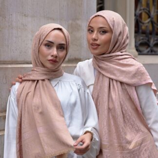 D'OR DESENLİ İPEK KAŞMİR ÇİFT TARAFLI ŞAL - Karamel - Organic ScarfsOrganic Scarfs