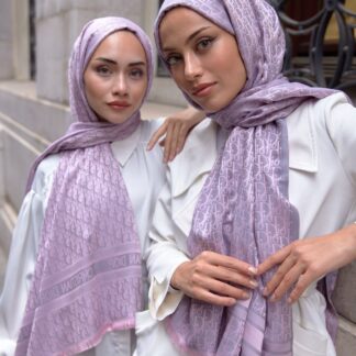D'OR DESENLİ İPEK KAŞMİR ÇİFT TARAFLI ŞAL - Pudra - Organic ScarfsOrganic Scarfs
