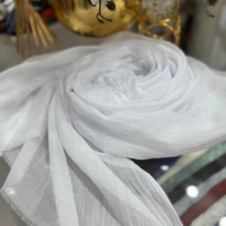 Dubai İpeği Şal - Beyaz - Organic ScarfsOrganic Scarfs