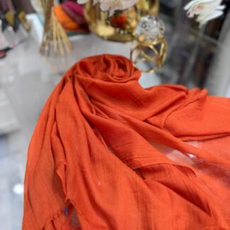 Dubai İpeği Şal - Turuncu - Organic ScarfsOrganic Scarfs