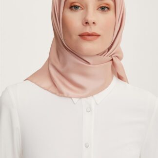 Düz Renk Twill Eşarp - Pembe - Organic ScarfsOrganic Scarfs