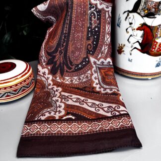 Yeni Etnik Pamuk Soft Şal 65301 - 65301 Kızıl