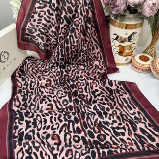 Kaplan Desen Pamuk Soft Şal-19911- Bordo