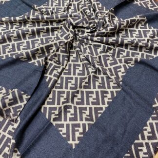F Desen % 100 Kaşmir Eşarp - Antrasit - Organic ScarfsOrganic Scarfs