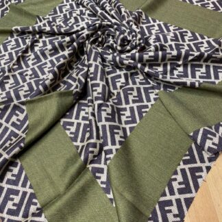F Desen % 100 Kaşmir Eşarp - Çay Ağacı - Organic ScarfsOrganic Scarfs