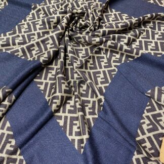 F Desen % 100 Kaşmir Eşarp - Kot Mavisi - Organic ScarfsOrganic Scarfs
