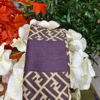 F Desen % 100 Kaşmir Eşarp - Mürdüm - Organic ScarfsOrganic Scarfs