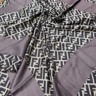 F Desen % 100 Kaşmir Eşarp - Vizon - Organic ScarfsOrganic Scarfs