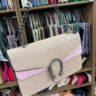 Gucci İthal Timsah Derisi Çanta - BEJ
