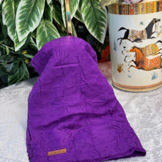 Organic Scarfs Bambu Kraş Şal Modeli - Mor