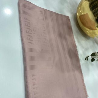 Fendi Pamuklu İpek Jakar Şal - Pamuk Şekeri - Organic ScarfsOrganic Scarfs