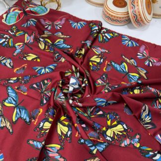Lv Desen Twil Eşarp - Bordo