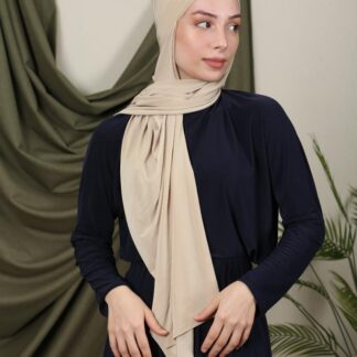 Fransız Şapka Şal - Bej - Organic ScarfsOrganic Scarfs