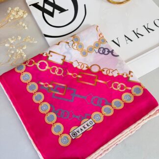 Vakko Zincir Desen Soft Eşarp 610146 - Fuşya