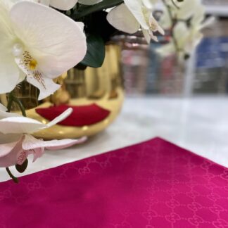 G Desen Kırışmayan Jakar İpeksi Şal - Fuşya - Organic ScarfsOrganic Scarfs