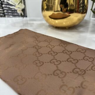 G Desen Pamuk İpeksi Jakar Şal - Çikolata - Organic ScarfsOrganic Scarfs