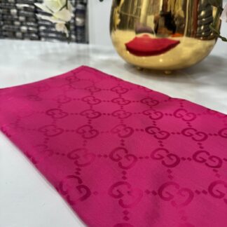 G Desen Pamuk İpeksi Jakar Şal - Fuşya - Organic ScarfsOrganic Scarfs