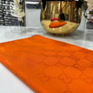 G Desen Pamuk İpeksi Jakar Şal - Turuncu - Organic ScarfsOrganic Scarfs