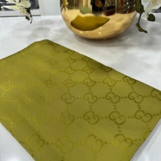 G Desen Pamuk İpeksi Jakar Şal - Yağ Yeşili - Organic ScarfsOrganic Scarfs
