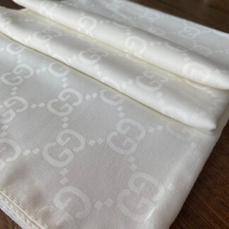 G Desen Pamuk Jakar Eşarp 10442 - Ekru - Organic ScarfsOrganic Scarfs
