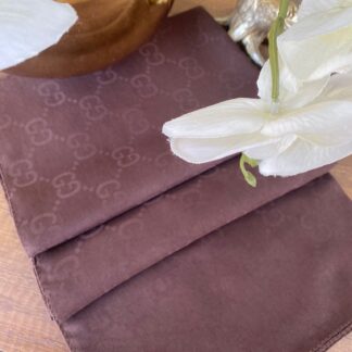 G Desen Pamuk Jakar Eşarp 10442 - Kahve - Organic ScarfsOrganic Scarfs