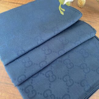 G Desen Pamuk Jakar Eşarp 10442 - Lacivert - Organic ScarfsOrganic Scarfs