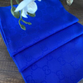 G Desen Pamuk Jakar Eşarp 10442 - Saks - Organic ScarfsOrganic Scarfs