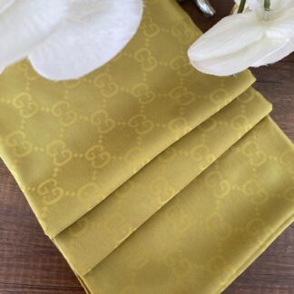 G Desen Pamuk Jakar Eşarp 10442 - Yağ Yeşili - Organic ScarfsOrganic Scarfs