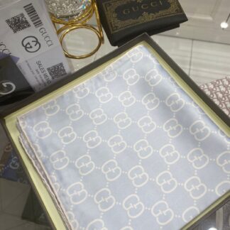 G Desen Twill İpek Eşarp - Buz Mavi - Organic ScarfsOrganic Scarfs