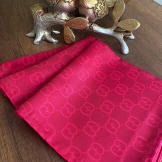 G Desen Twill İpek Eşarp - Fuşya - Organic ScarfsOrganic Scarfs
