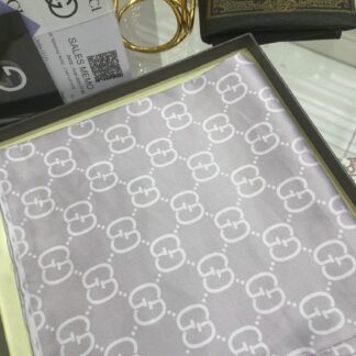 G Desen Twill İpek Eşarp - Gri - Organic ScarfsOrganic Scarfs