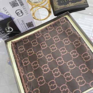 G Desen Twill İpek Eşarp - Kahve - Organic ScarfsOrganic Scarfs