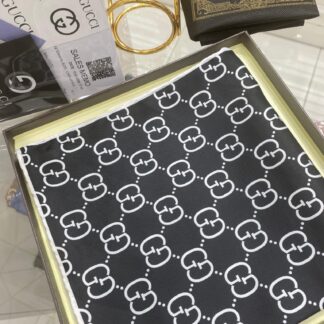 G Desen Twill İpek Eşarp - Siyah - Organic ScarfsOrganic Scarfs