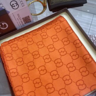G Desen Twill İpek Eşarp - Turuncu - Organic ScarfsOrganic Scarfs