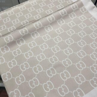 G Desen Twill İpek Şal - Bej - Organic ScarfsOrganic Scarfs