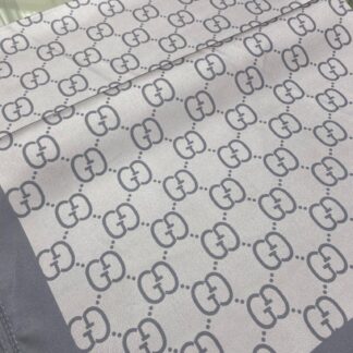 G Desen Twill İpek Şal - Gri - Organic ScarfsOrganic Scarfs
