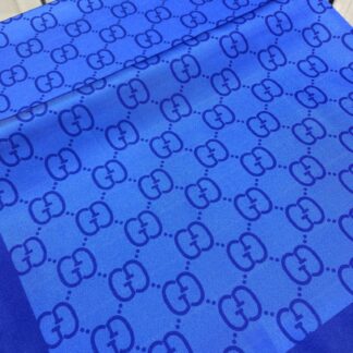 G Desen Twill İpek Şal - Saks - Organic ScarfsOrganic Scarfs