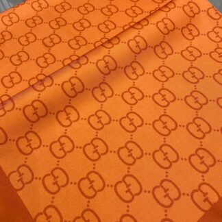 G Desen Twill İpek Şal - Turuncu - Organic ScarfsOrganic Scarfs