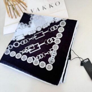 Vakko Zincir Desen Soft Eşarp 610146 - Gümüş
