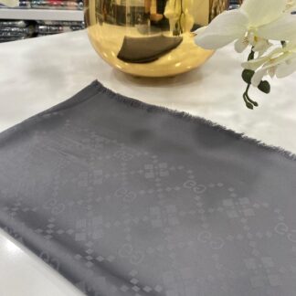 Gucci İpeksi Jakar Şal - Antrasit - Organic ScarfsOrganic Scarfs