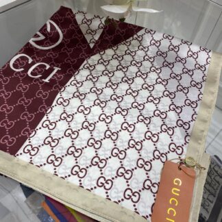 Gucci İthal Vual İpek Şal - Bordo - Organic ScarfsOrganic Scarfs