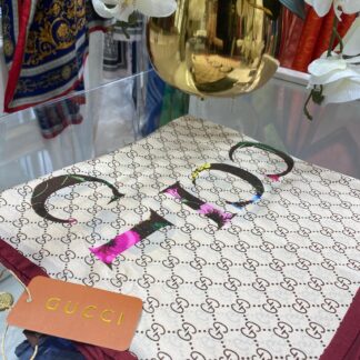 Gucci İthal Vual İpek Şal - Vişne - Organic ScarfsOrganic Scarfs