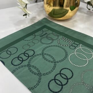 Halka Desen Pamuk Şal - Mint - Organic ScarfsOrganic Scarfs