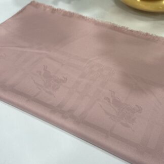 Hermes Desenli İpeksi Jakar Şal - Pamuk Şekeri - Organic ScarfsOrganic Scarfs