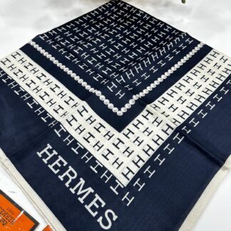 Hermes İpek Eşarp - Lacivert - Organic ScarfsOrganic Scarfs